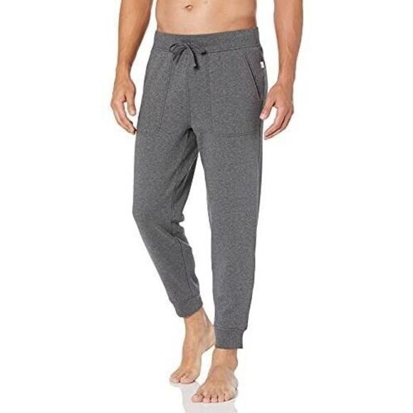 UGG 1103582 Men's Sz Large Charcoal Heather Fleece Hank Jogger Pants - Picture 10 of 11